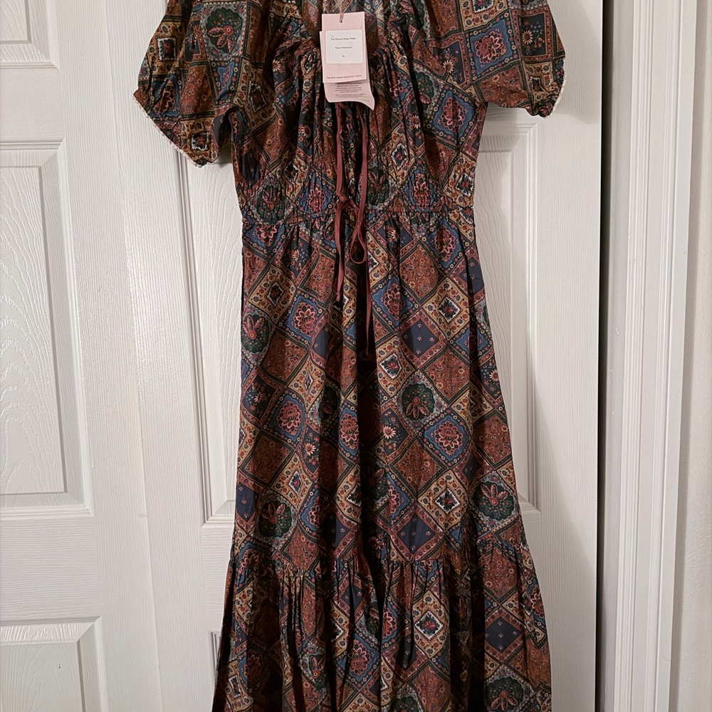 The Brynne Dress Petites Ruby Patchwork PL